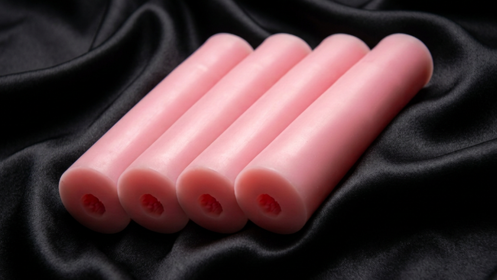 Vier herausnehmbare Vaginalkanäle für lebensechte Liebespuppen, jetzt erhätlich im ÆmberaDolls Onlineshop