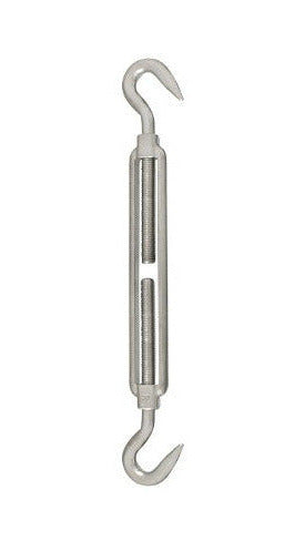 Spannschloss in Haken-Haken mit 16mm Gewinde aus Edelstahl für das Aufhängen einer Liebespuppe für die Reinigung.