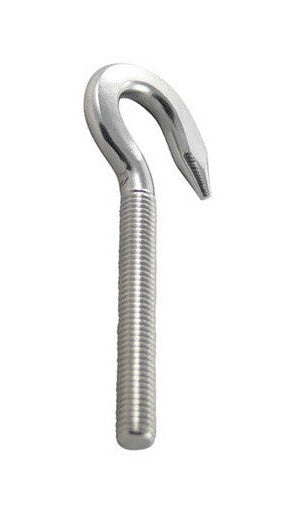 Ein Spannschloss Haken mit 16mm Gewinde aus Edelstahl für das Aufhängen einer Liebespuppe für die Reinigung.
